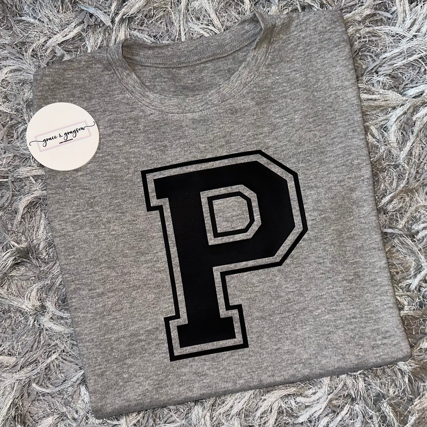 Personalised Varsity Initial T-Shirt