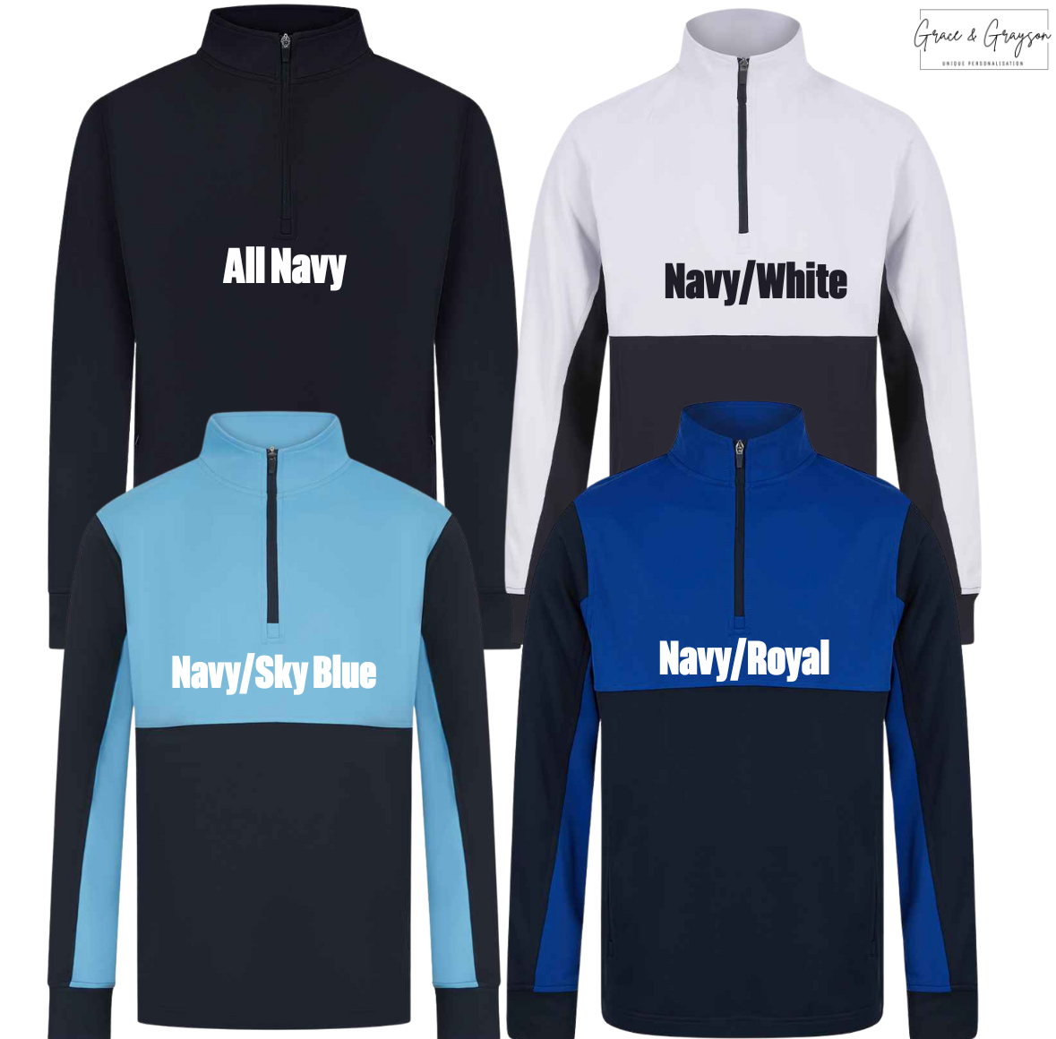 Adults & Kids Team Wear 1/4 Zip Tracksuit Top