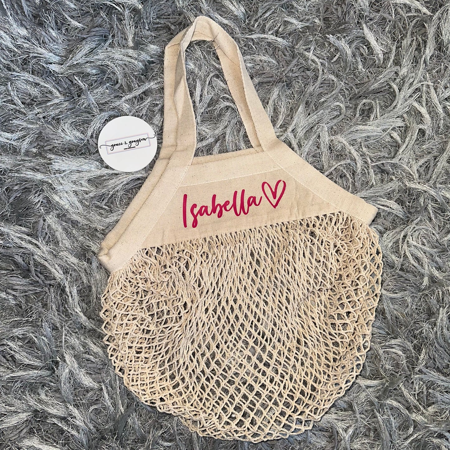 Personalised Mini Mesh Bag