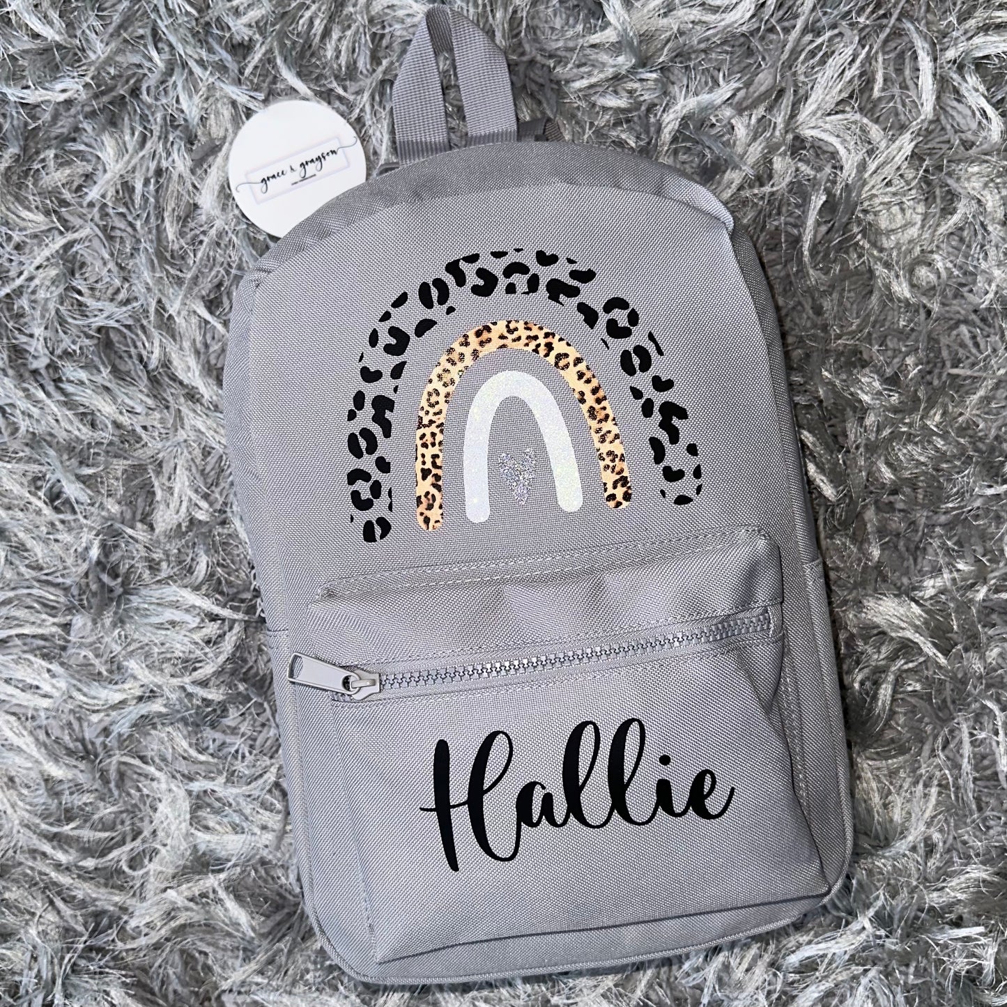 Kids Personalised Rainbow Backpack