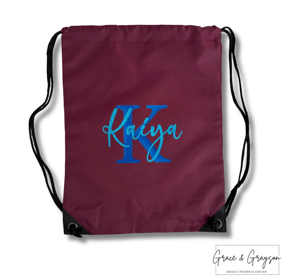 Kids Personalised Name & Initial Sports Bag