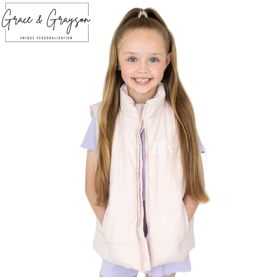 Children's initials Gilet