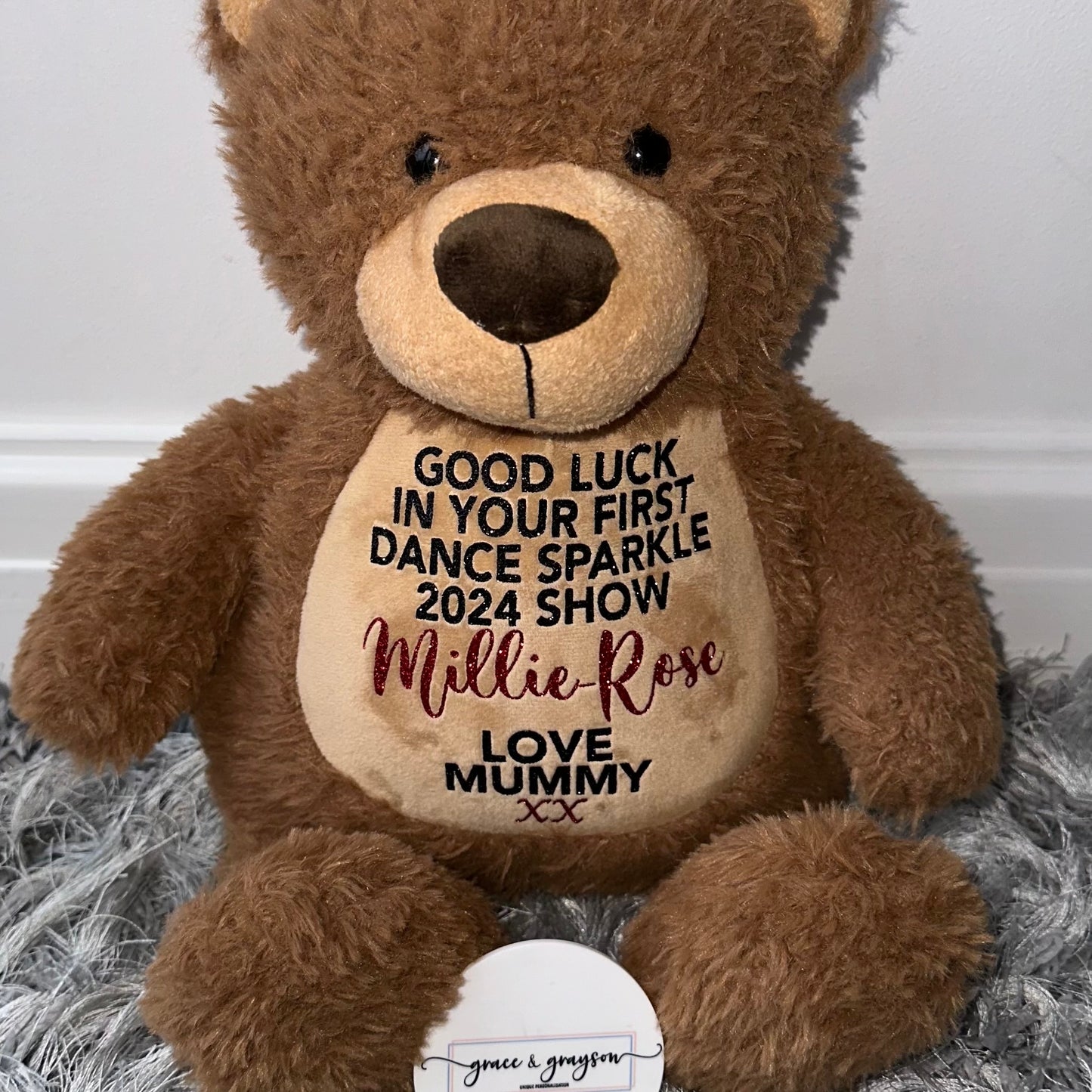 Personalised Good Luck Teddy Bear