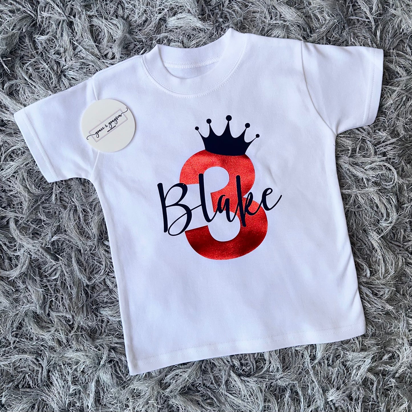 Personalised Birthday Number T-Shirt