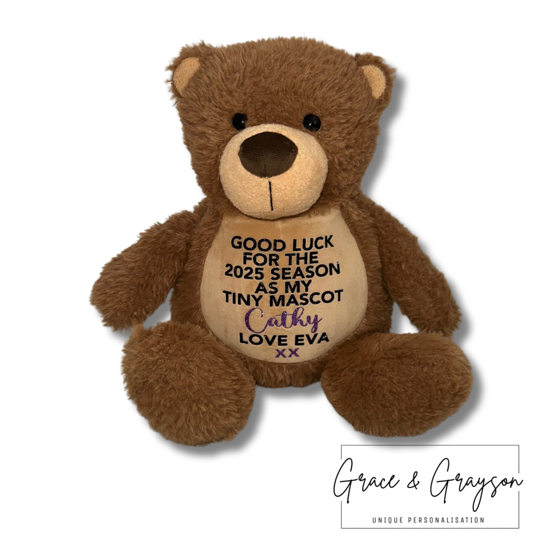 Personalised Good Luck Teddy Bear