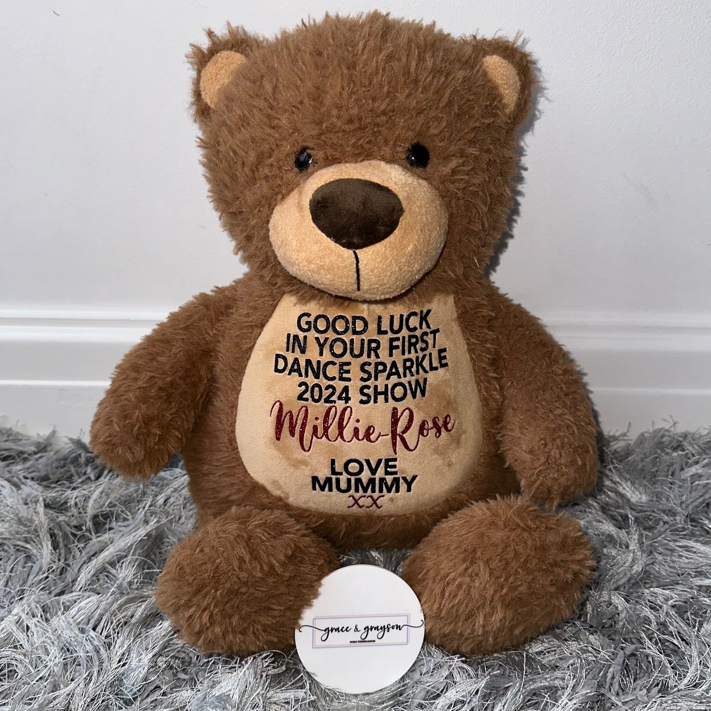Personalised Good Luck Teddy Bear