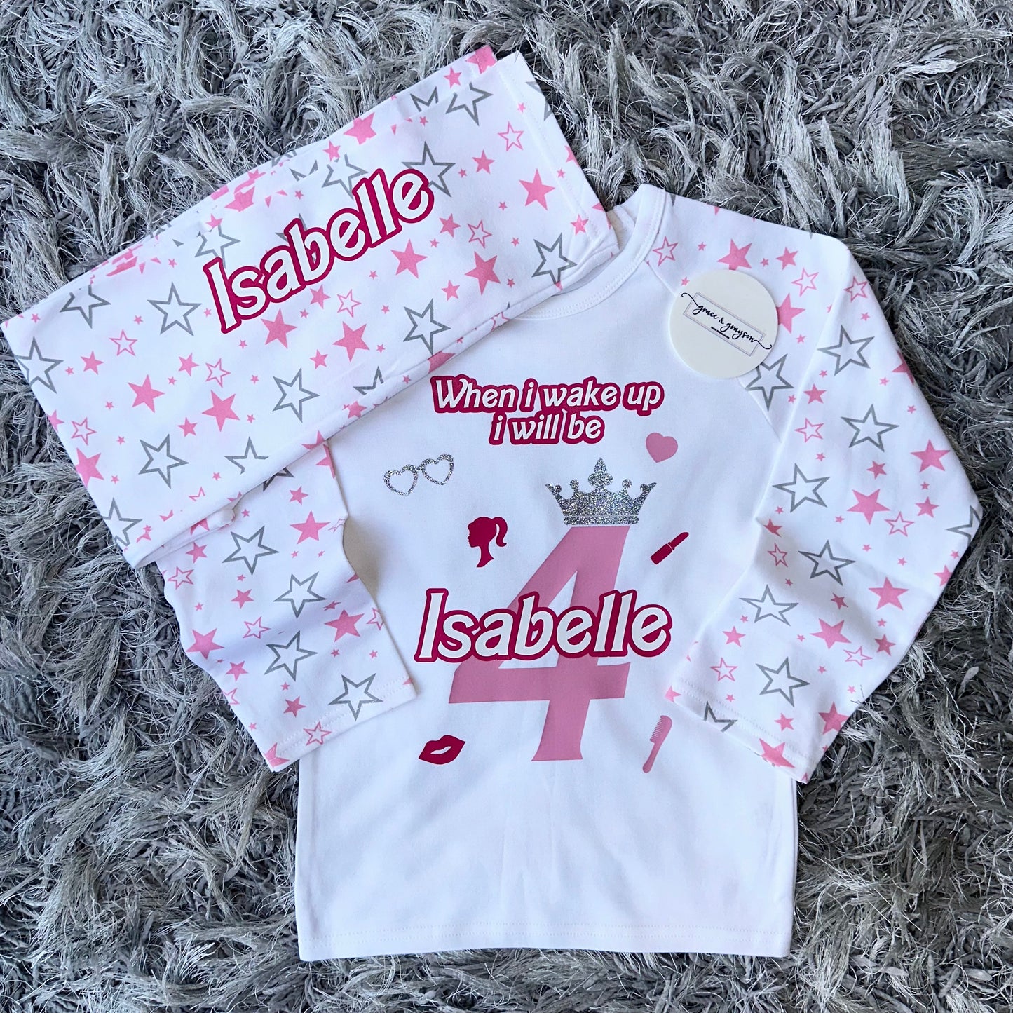 Personalised When I Wake Up Birthday Barbie Pyjamas