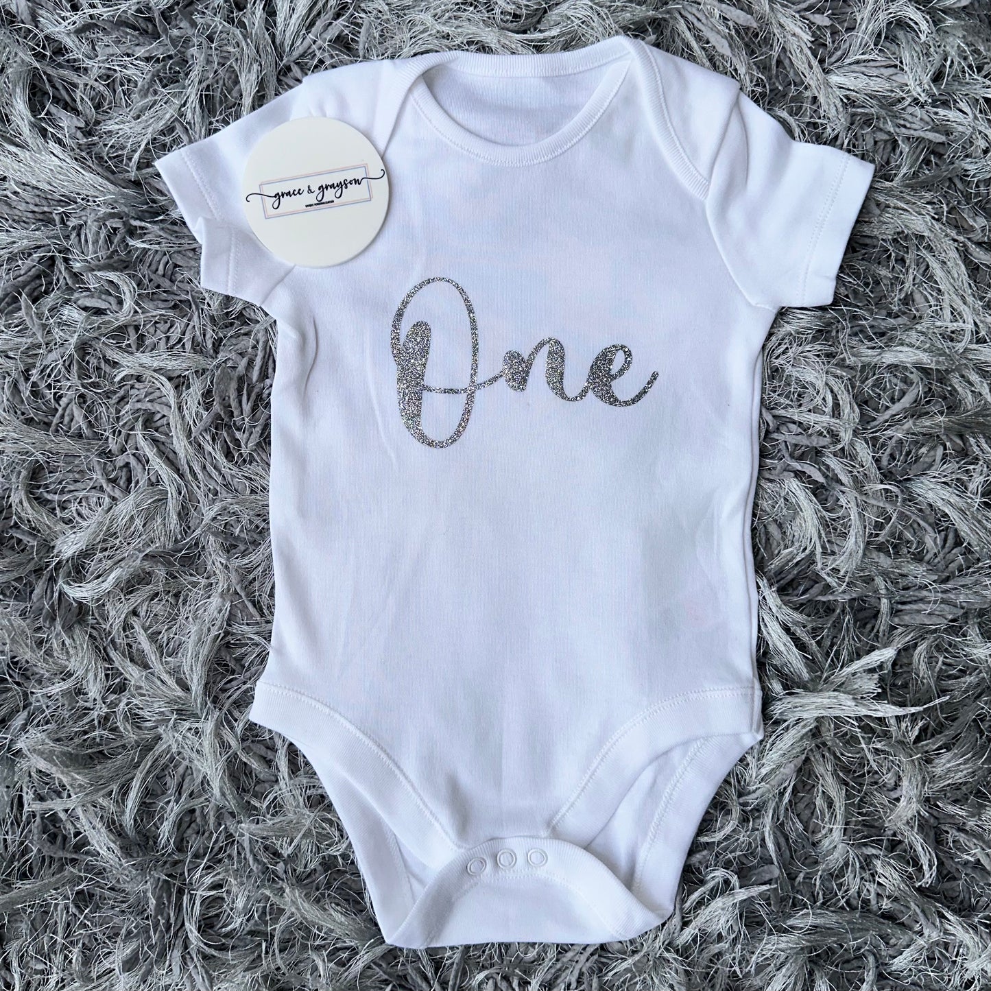 Personalised One Birthday Baby Vest
