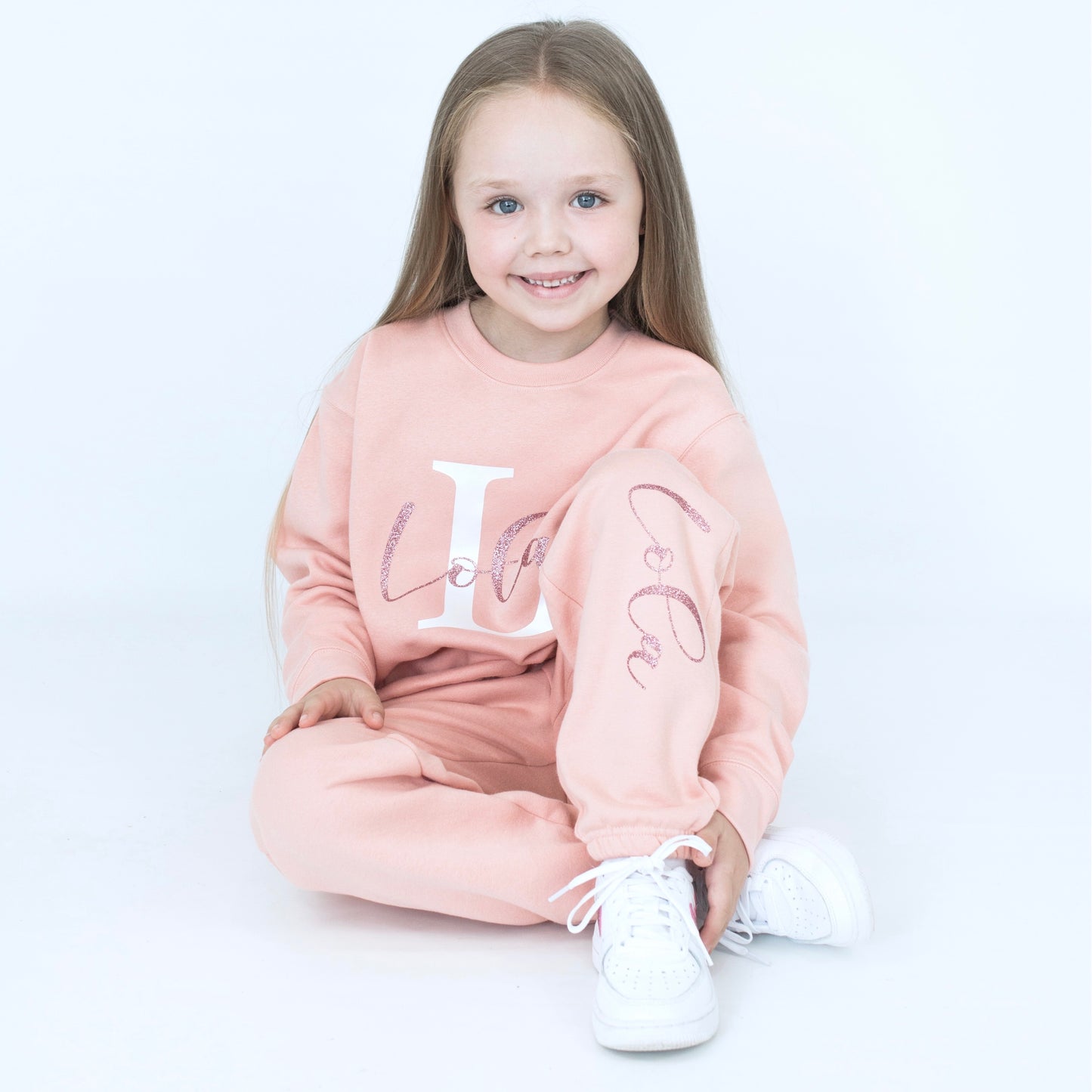 Personalised Dusty Pink Name & Initial Tracksuit