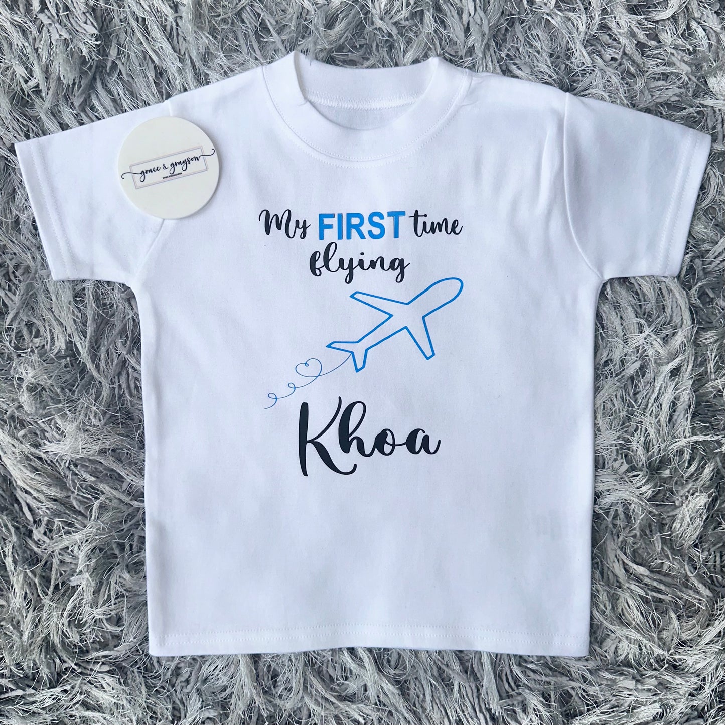 Personalised My First Time Flying T-Shirt