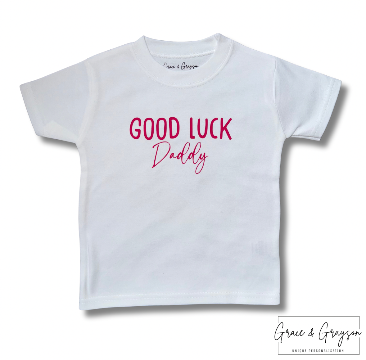 Adults & Kids Personalised Good Luck T-Shirt