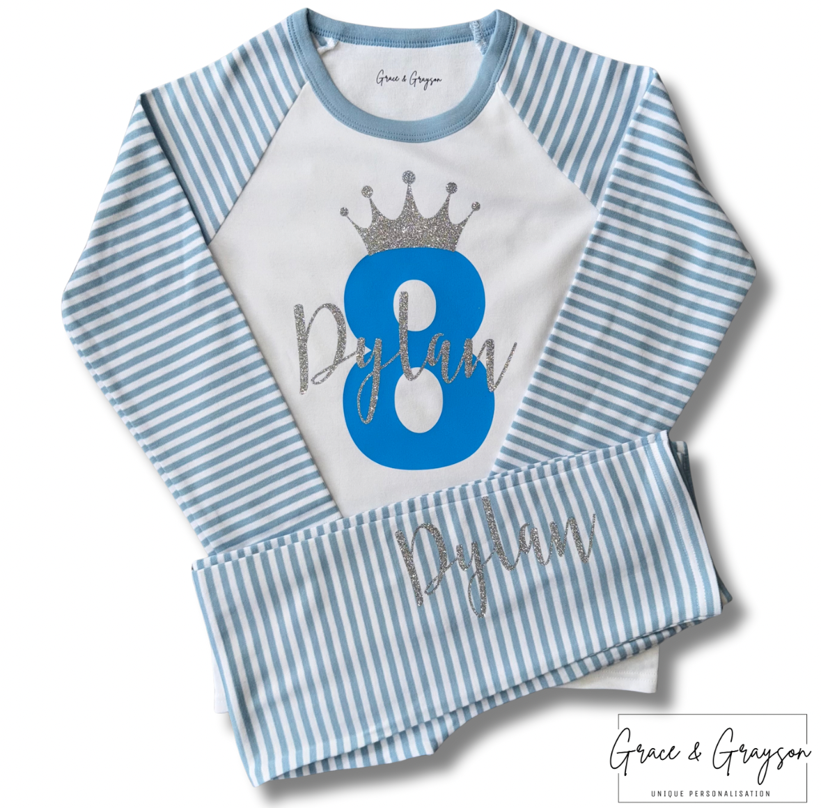 Personalised Birthday Number Pyjamas