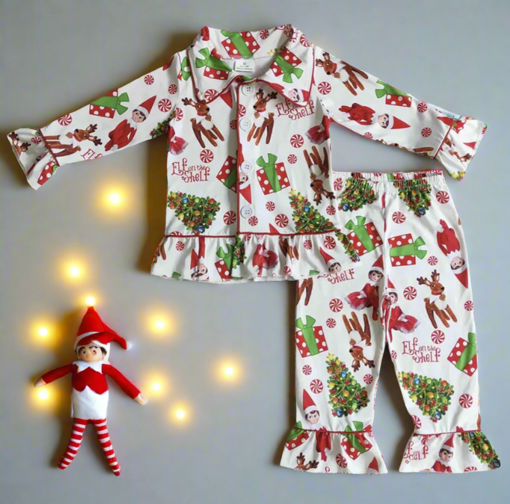 Elf On The Shelf Girls Pyjamas