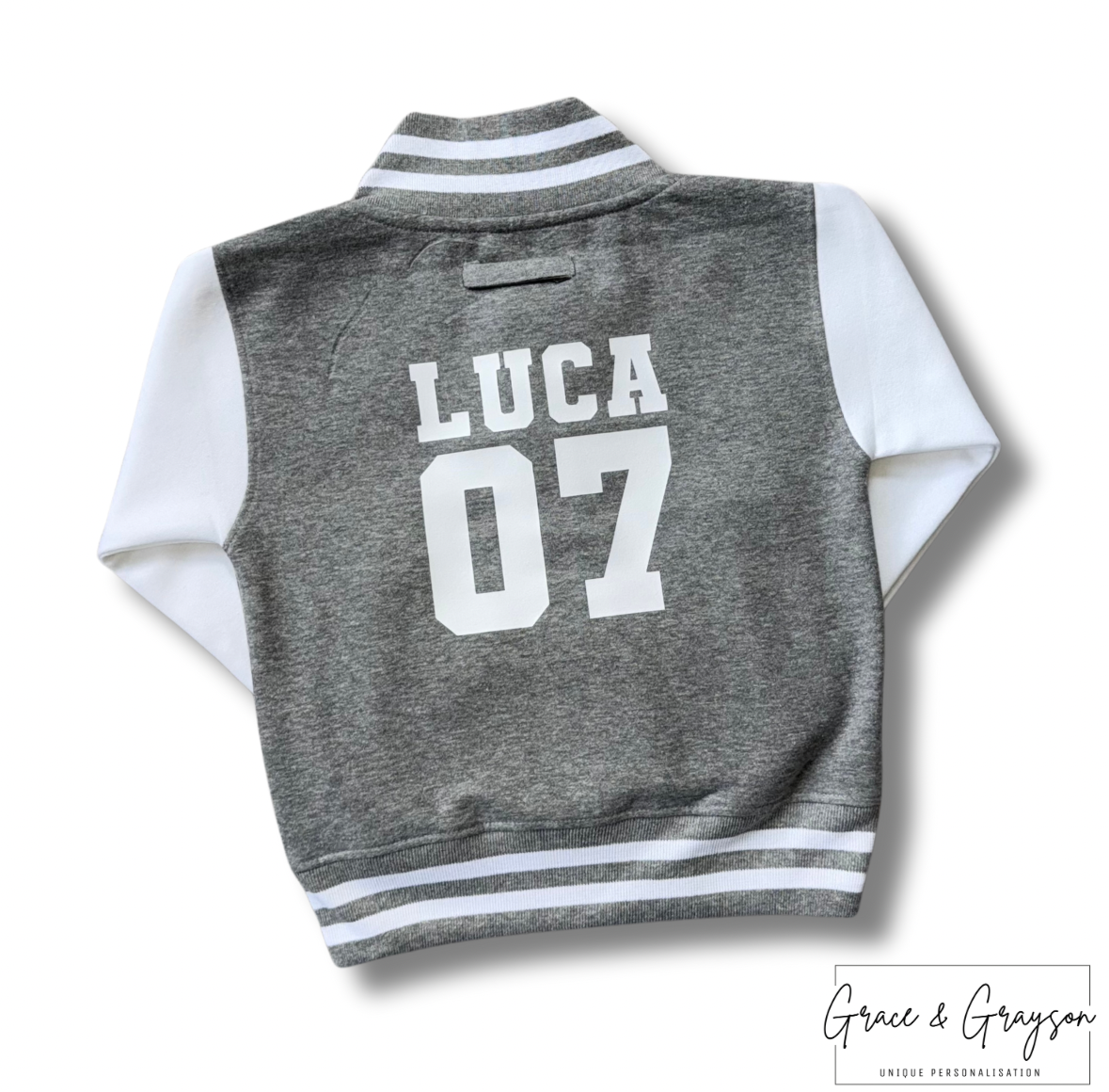 Personalised Name & Number Varsity Jacket
