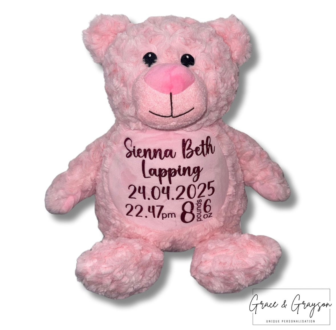 Personalised Birth Teddy Bear