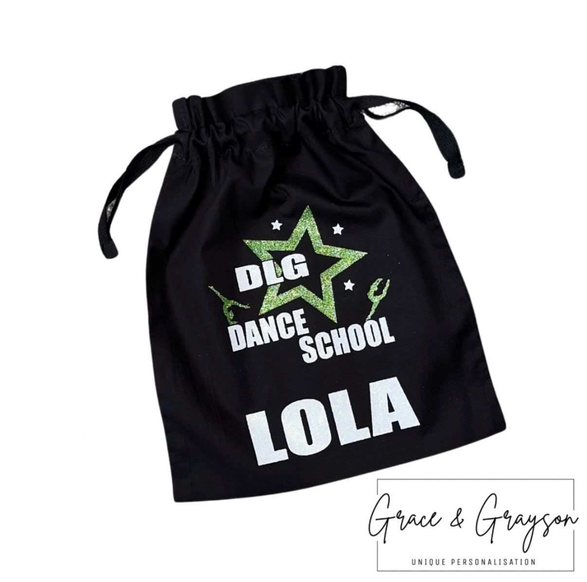 DLG Dance School Draw String Accessory Bag
