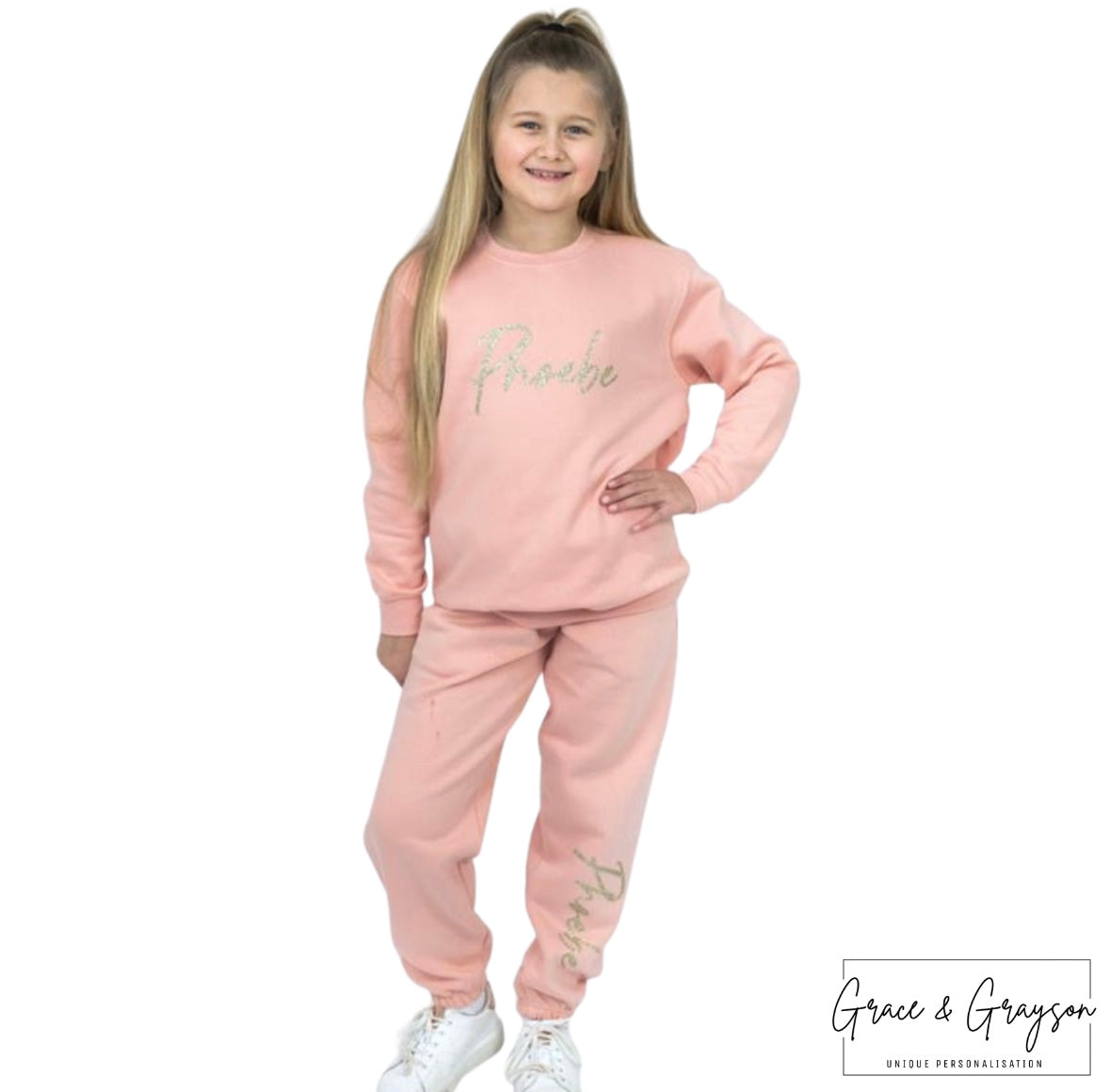 Personalised Dusty Pink Tracksuit