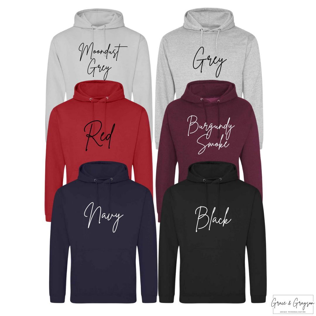Adults Personalised I Wear My Heart On My Sleeve Hoodie