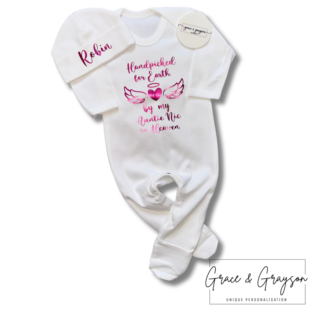 Hand Picked For Earth Baby Grow Set