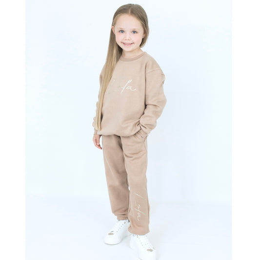 Personalised Warm Taupe Tracksuit