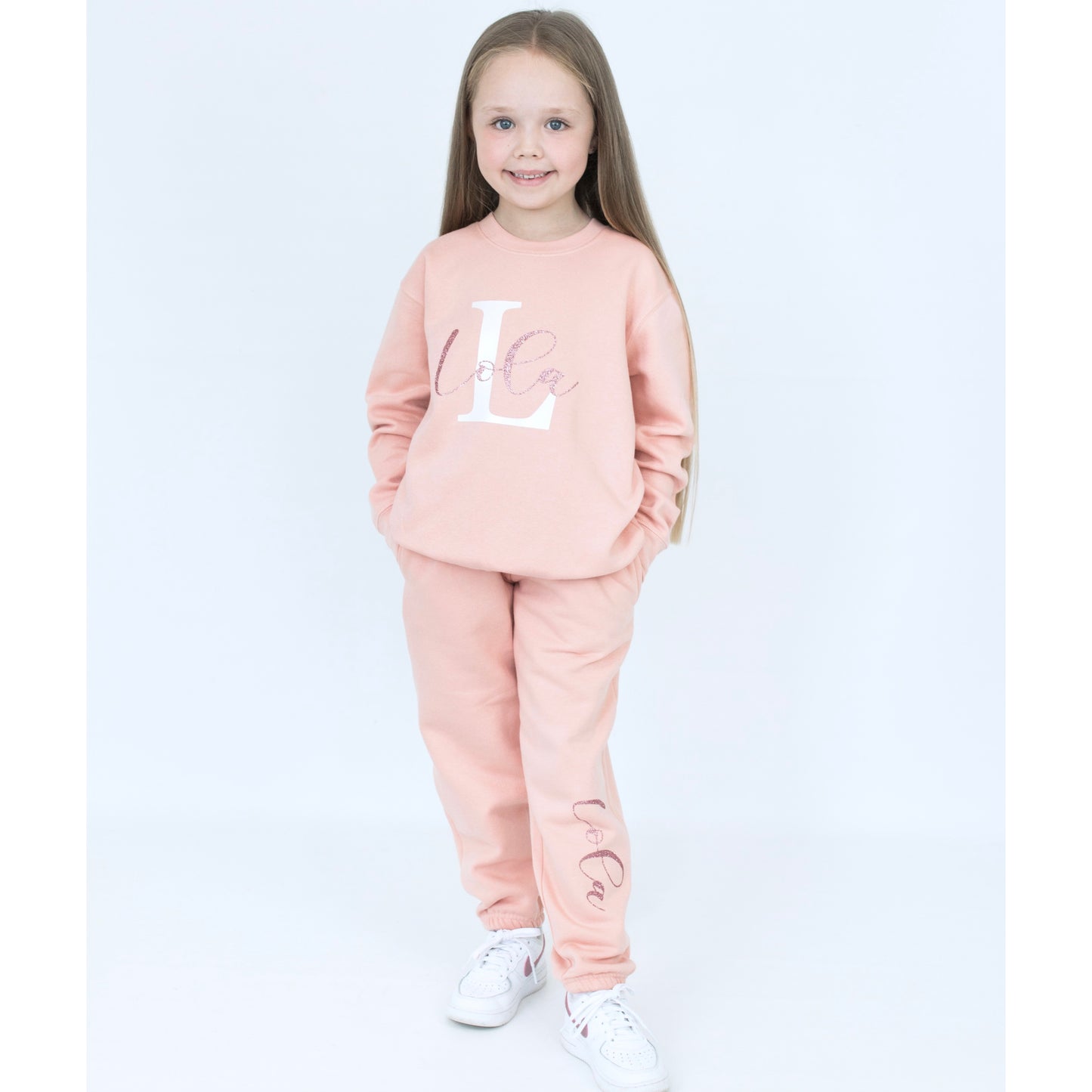 Personalised Dusty Pink Name & Initial Tracksuit