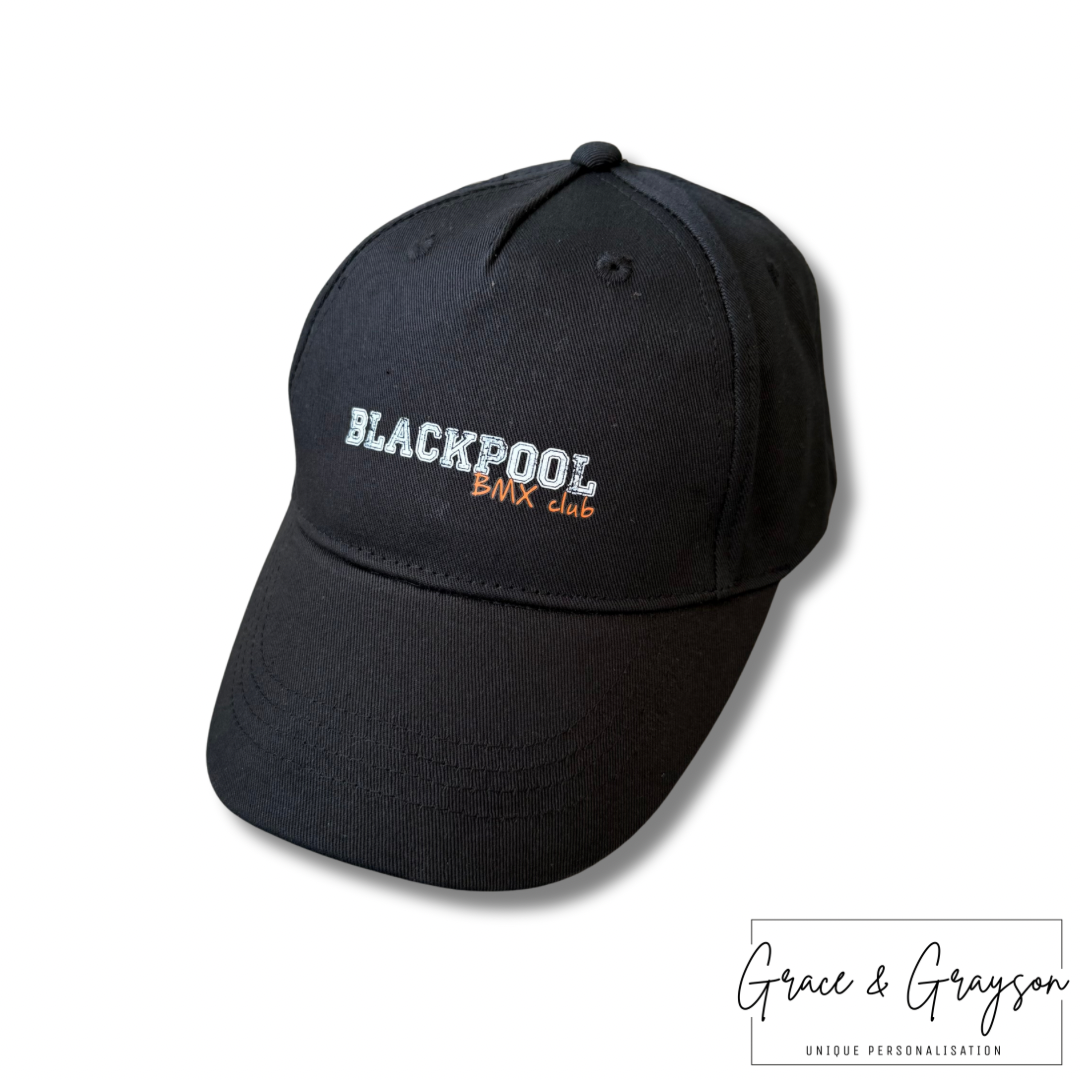 Adults Unisex Blackpool BMX Black Cap