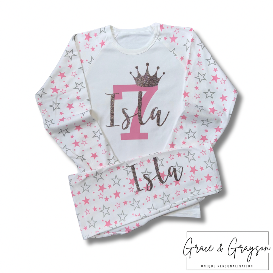 Personalised Birthday Number Pyjamas