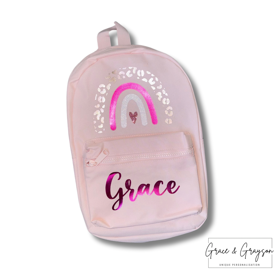 Kids Personalised Rainbow Backpack