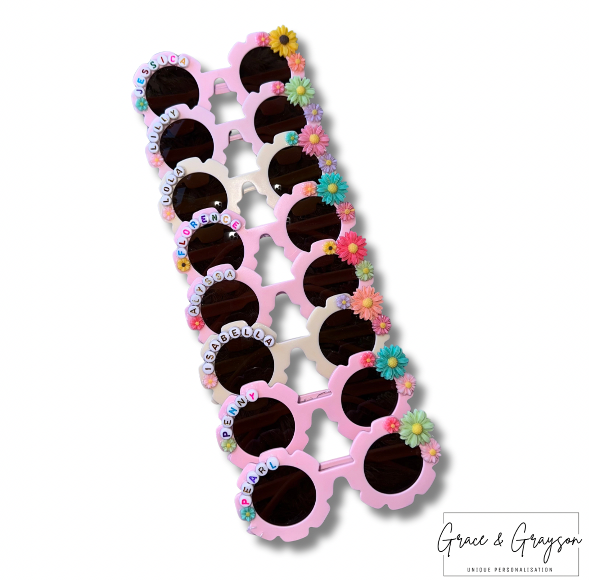 Children's Personalised Flower Sunglasses