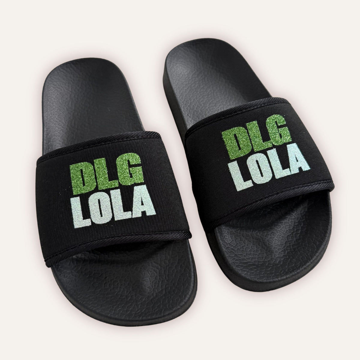 DLG Personalised Black Sliders