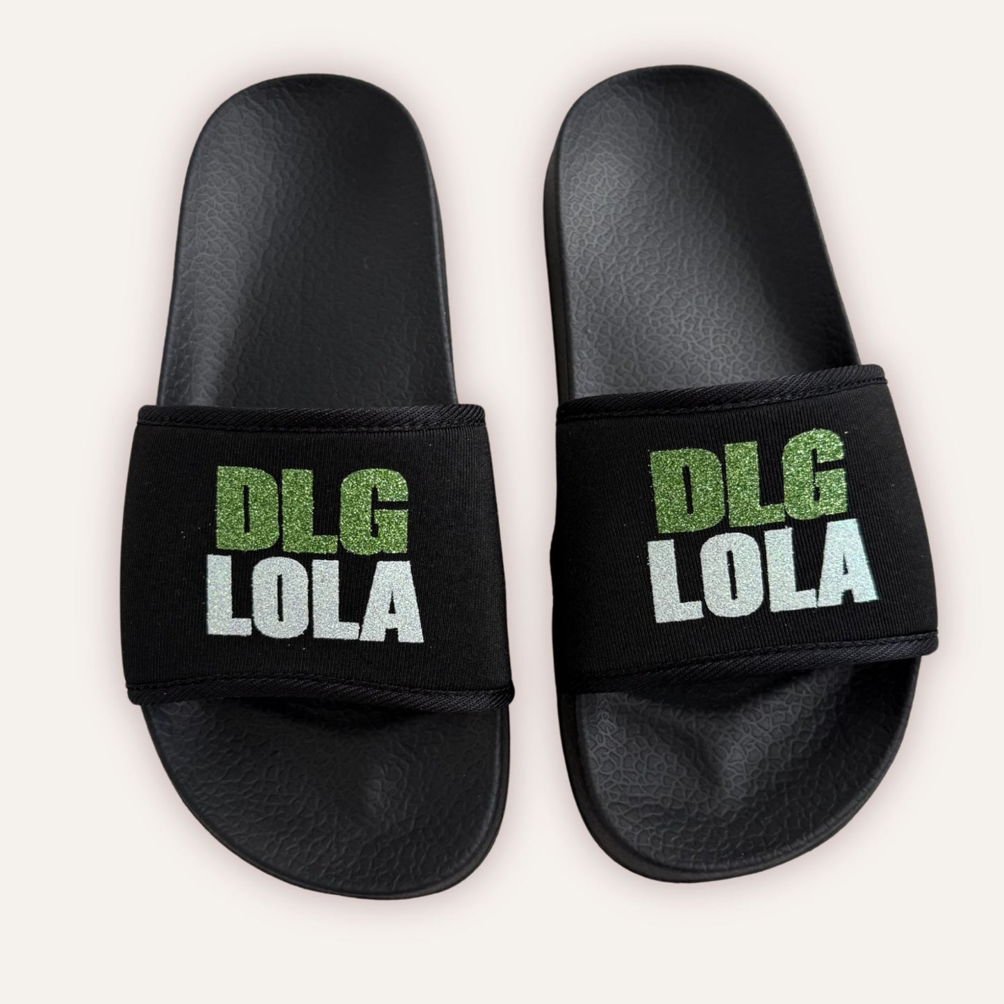 DLG Personalised Black Sliders
