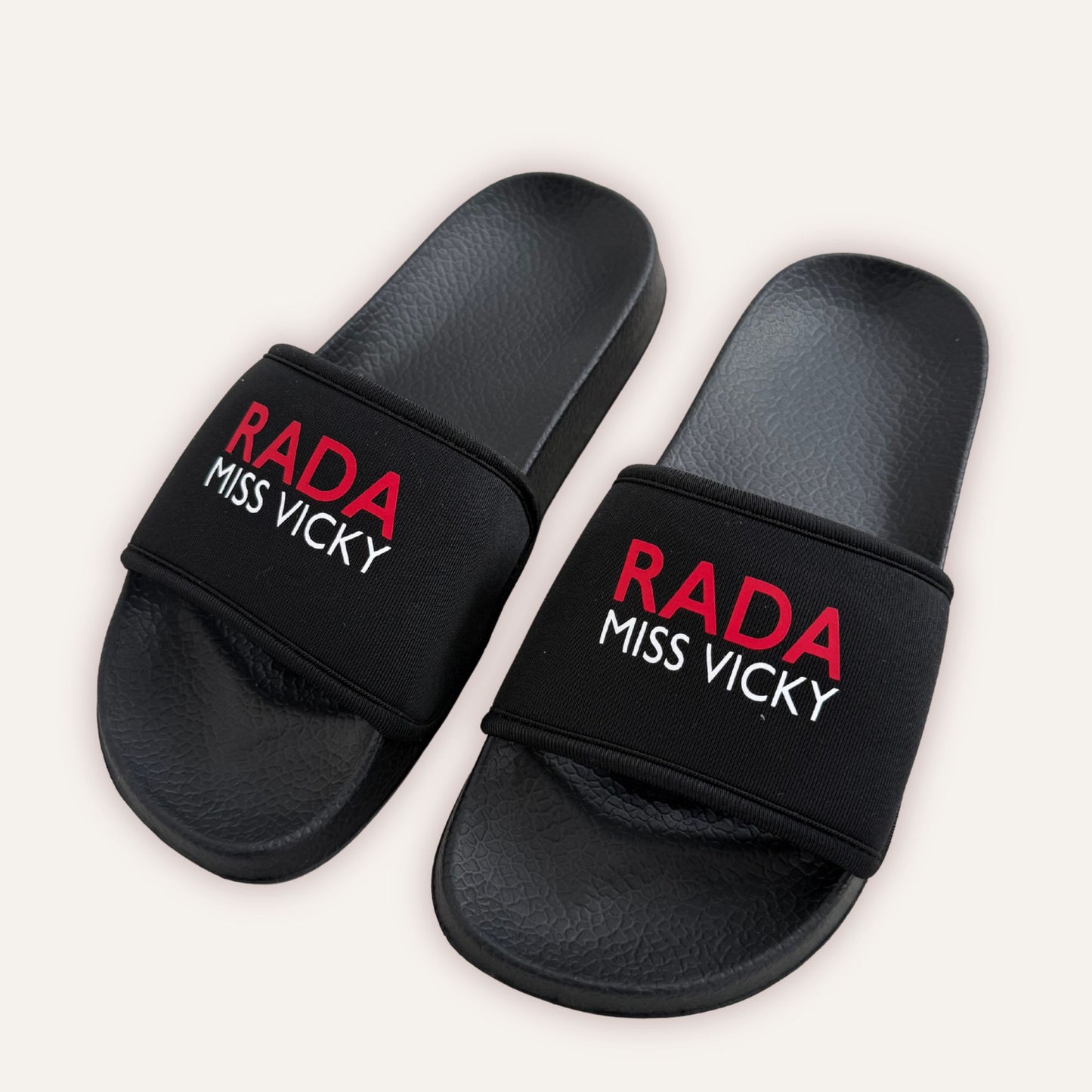 Rothwell Arts Dance Academy Personalised Black Sliders