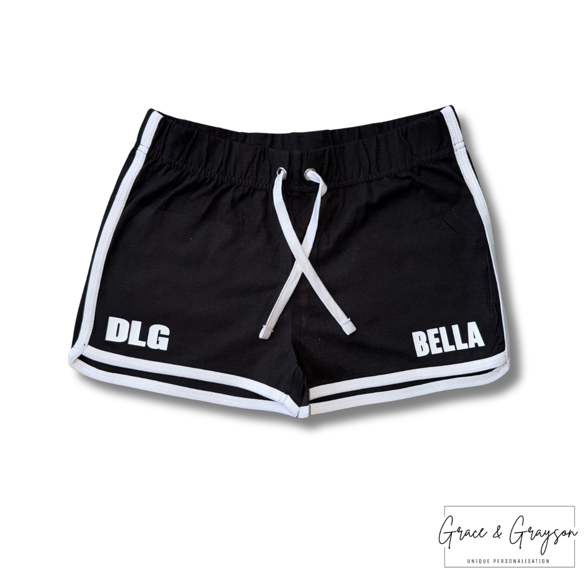 DLG Black/White Retro Shorts