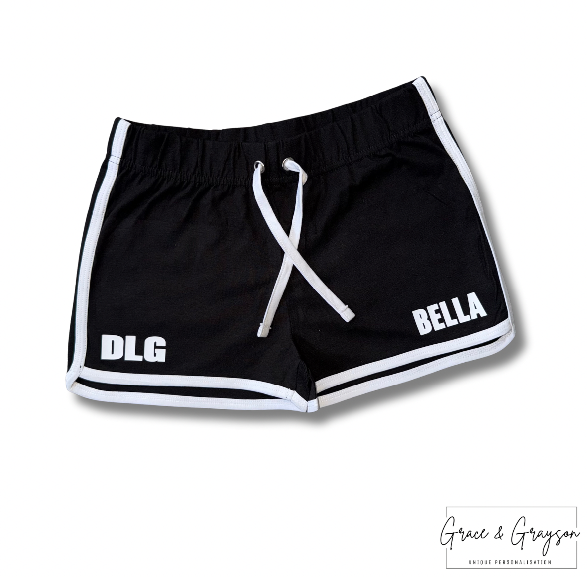 DLG Black/White Retro Shorts