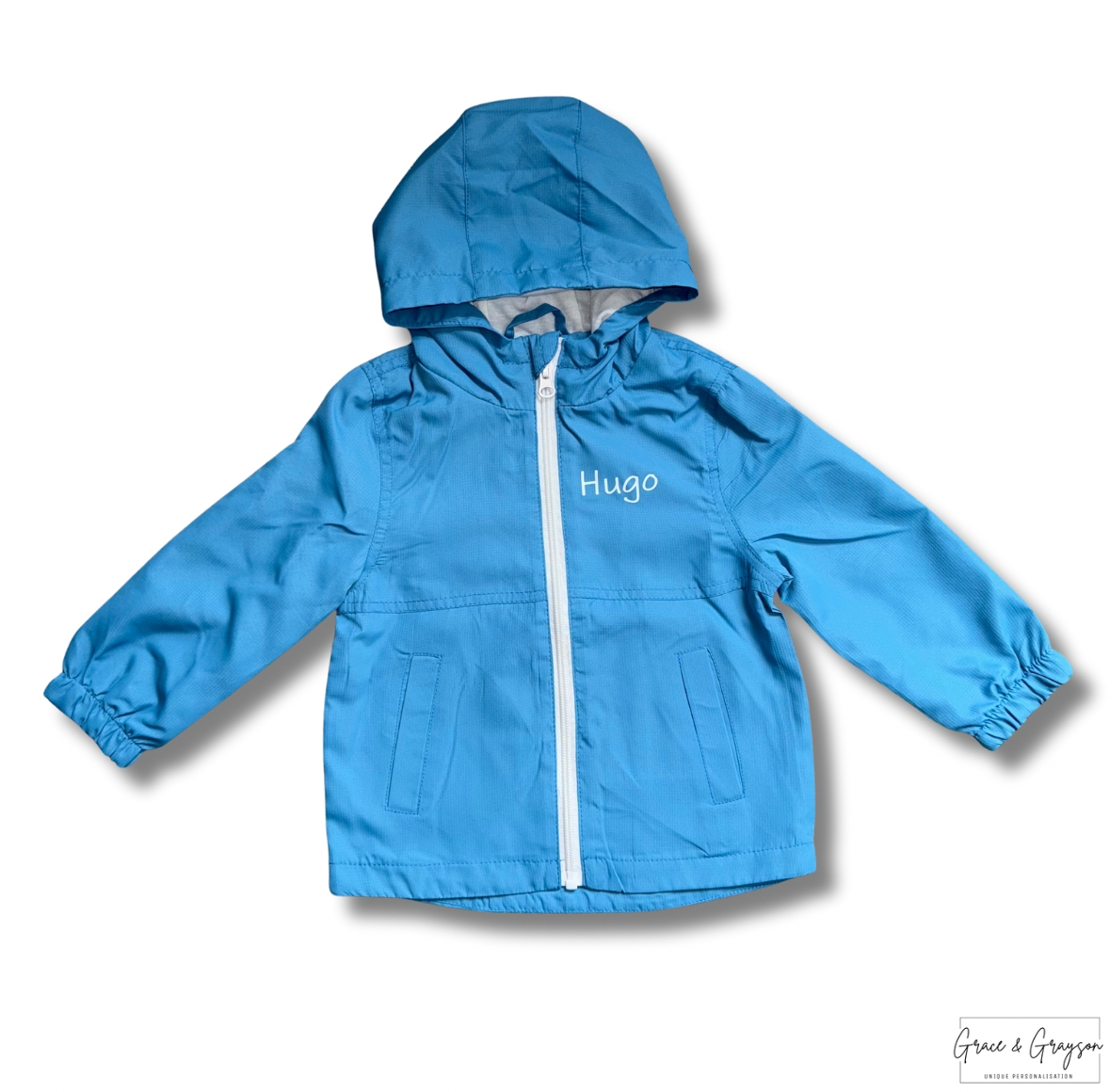 Personalised Blue Rain Coat