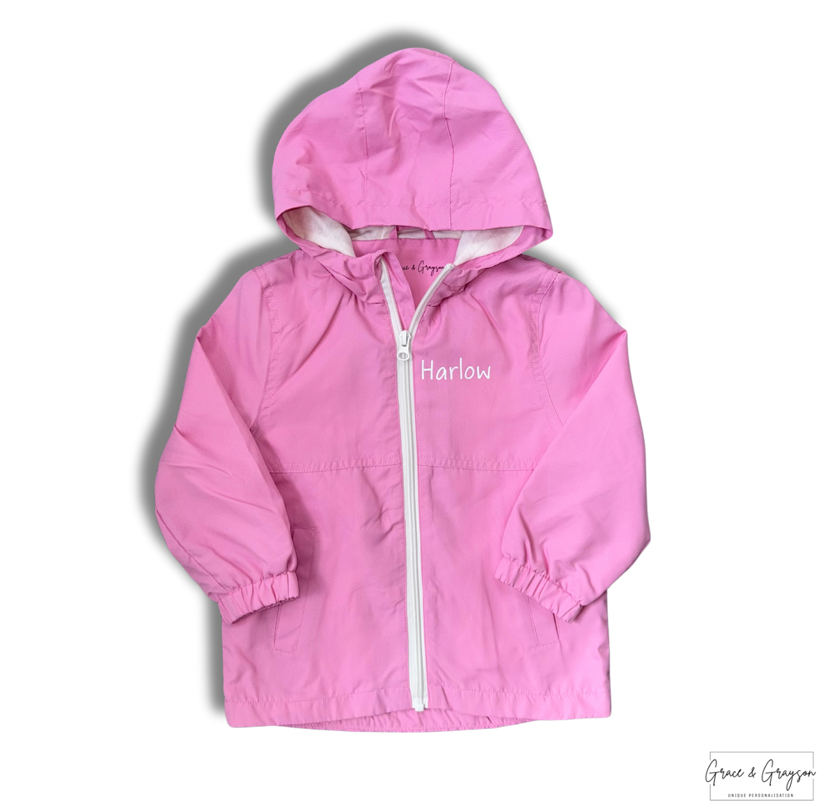 Personalised Pink Rain Coat