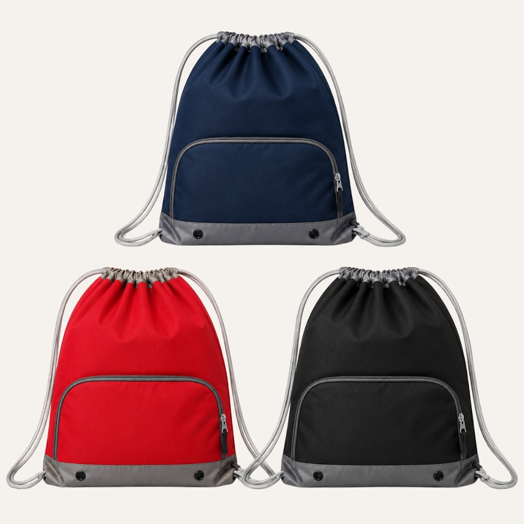 Kids personalised swimming bag available in navy, red and black by Grace & Grayson