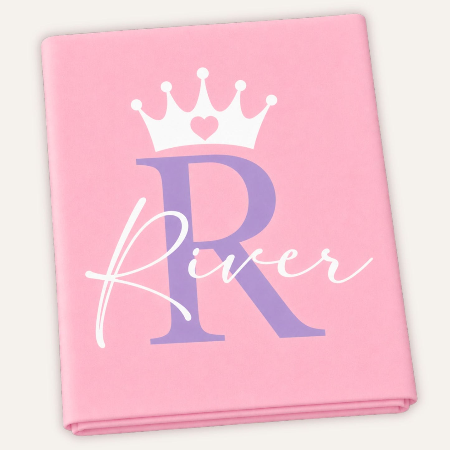 Luxury personalised baby blanket with name and initial for baby boys and girls by Grace & Grayson