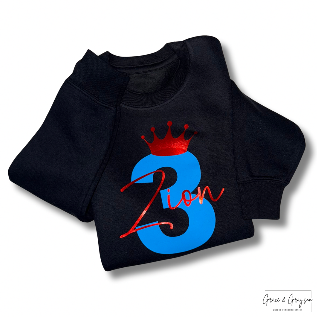 Personalised Birthday Number Sweatshirt