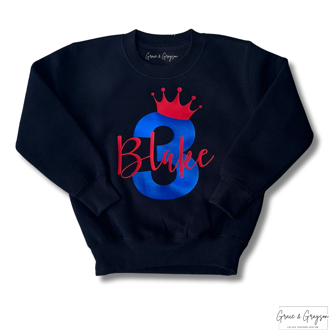 Personalise Birthday Sweatshirt