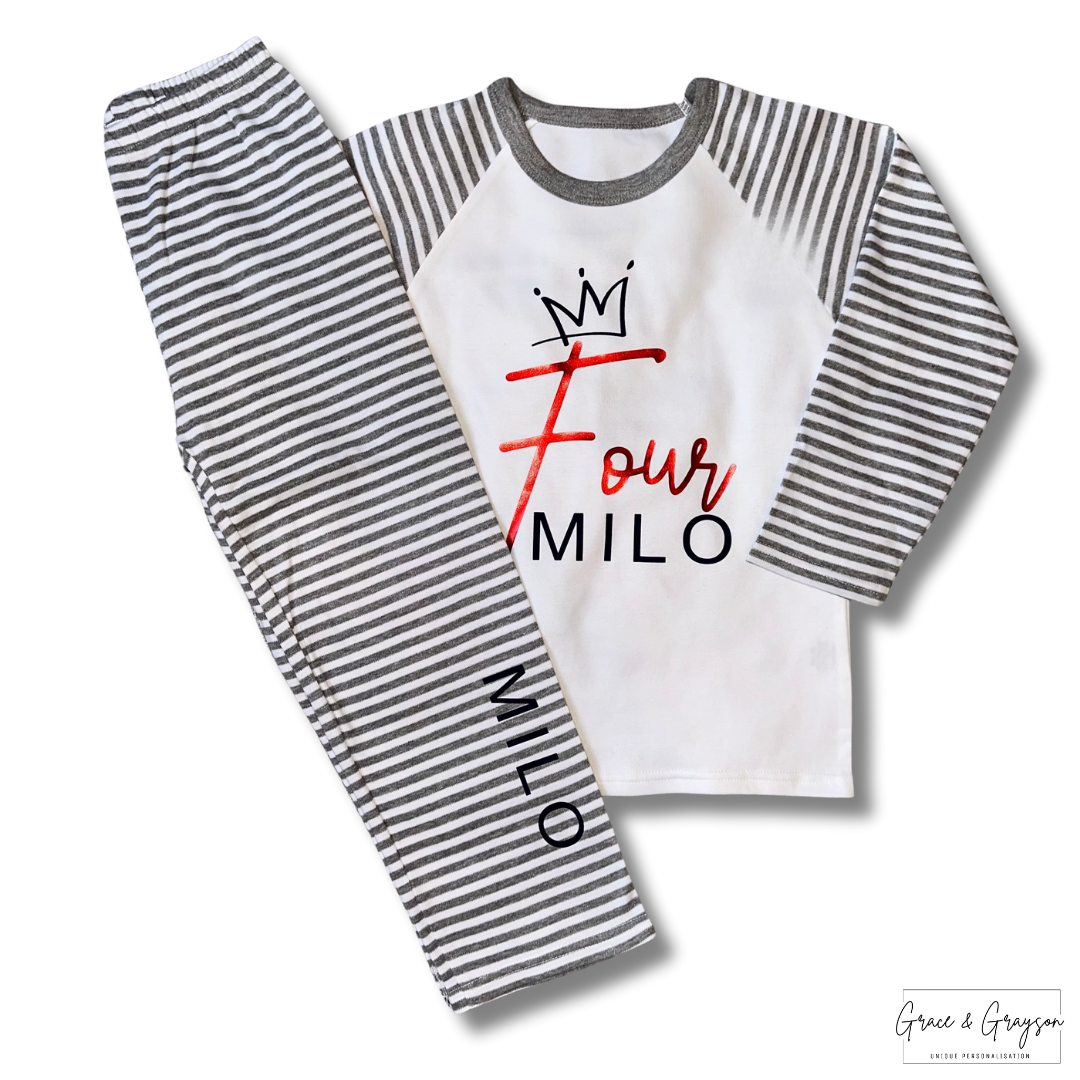 Personalised Boys Birthday Pyjamas