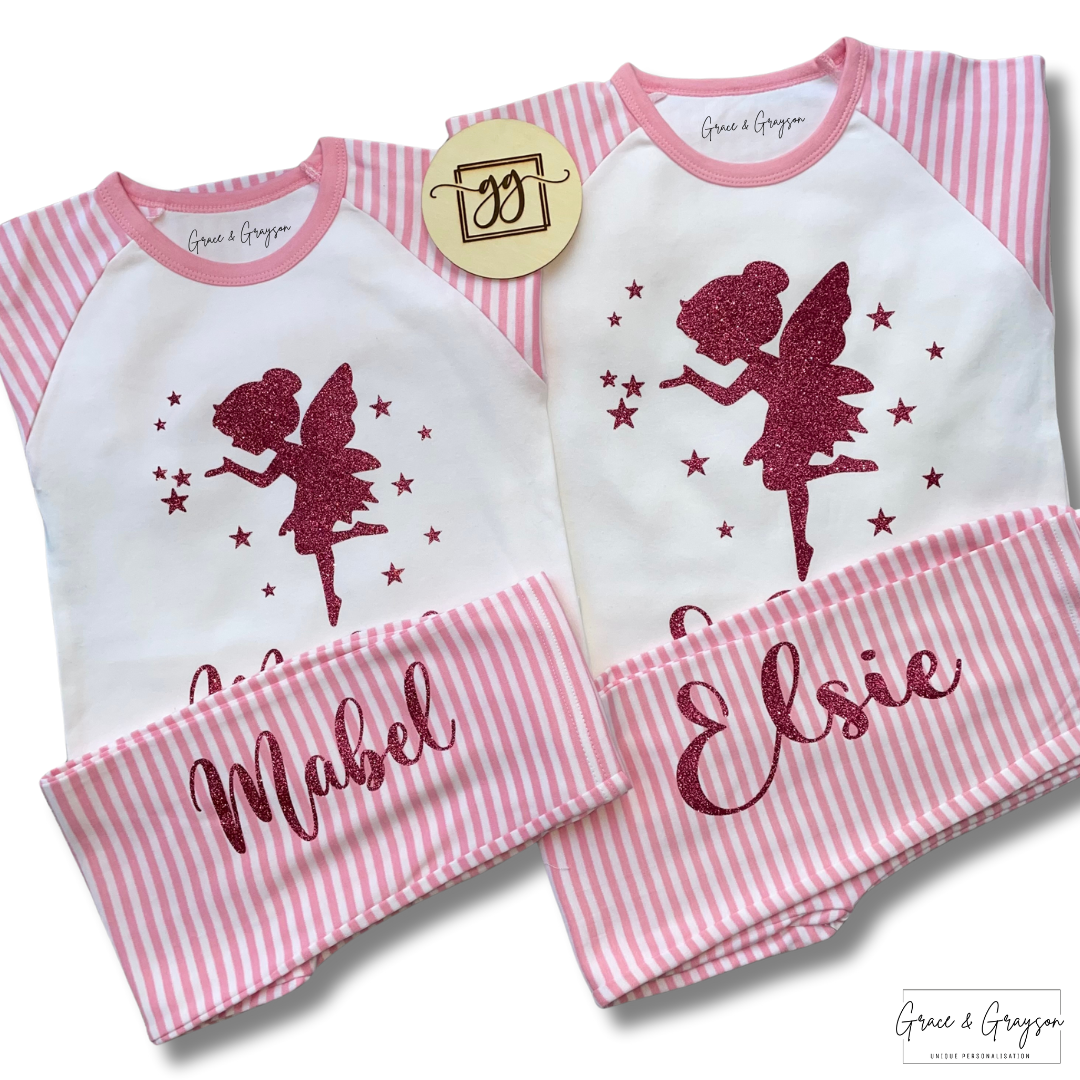 Personalised Girls Fairy Pyjamas