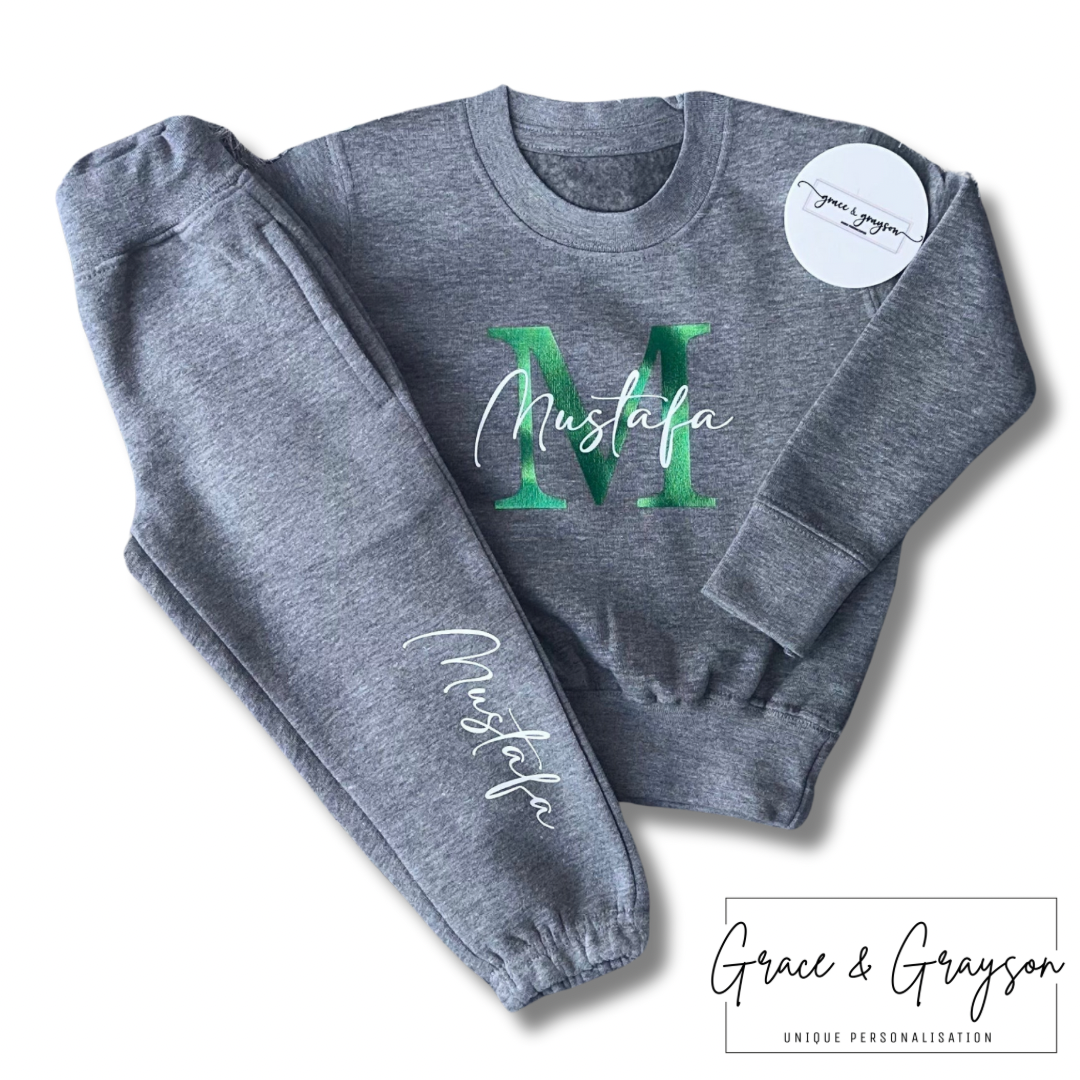 Personalised Kids Name & Initial Tracksuit
