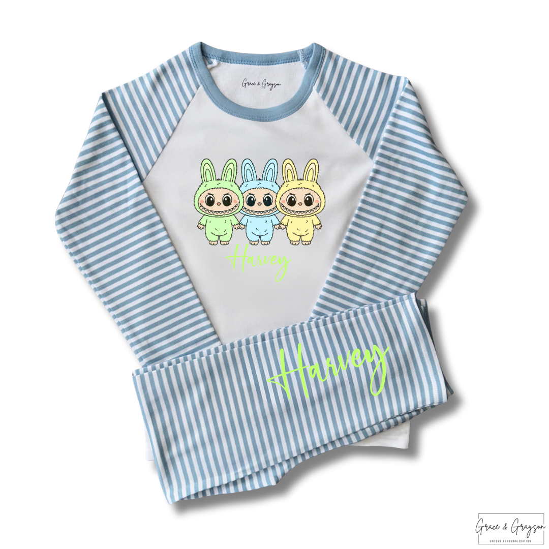 Personalised Labubu Trio Pyjamas