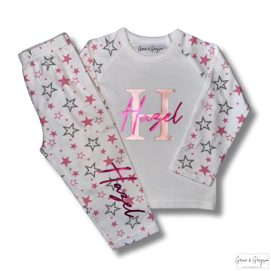 Personalised Name & Initial Pyjamas