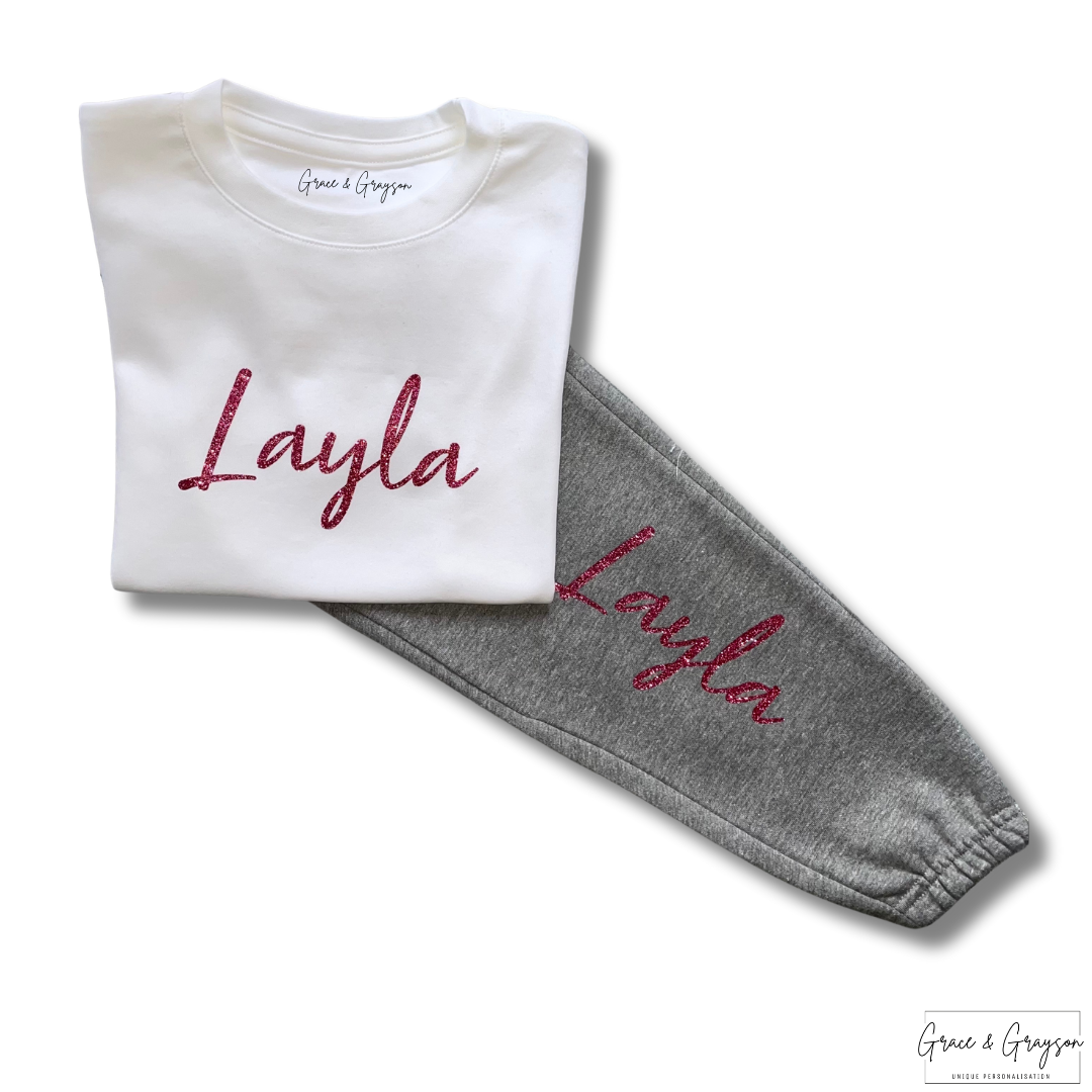 Personalised T-Shirt & Joggers Girls