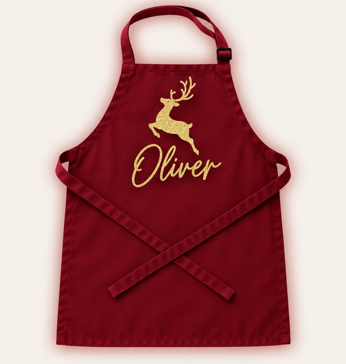 Personalised children’s Christmas apron in a festive design, Grace & Grayson