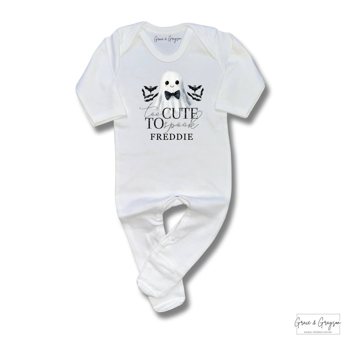 Too Cute To Spook Baby Grow