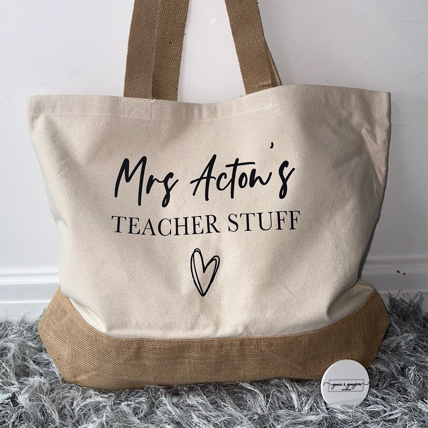 Teacher Stuff Jute Bag