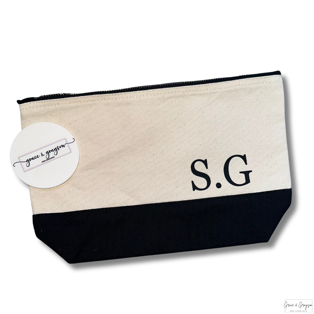 Initials Accessory Pouch